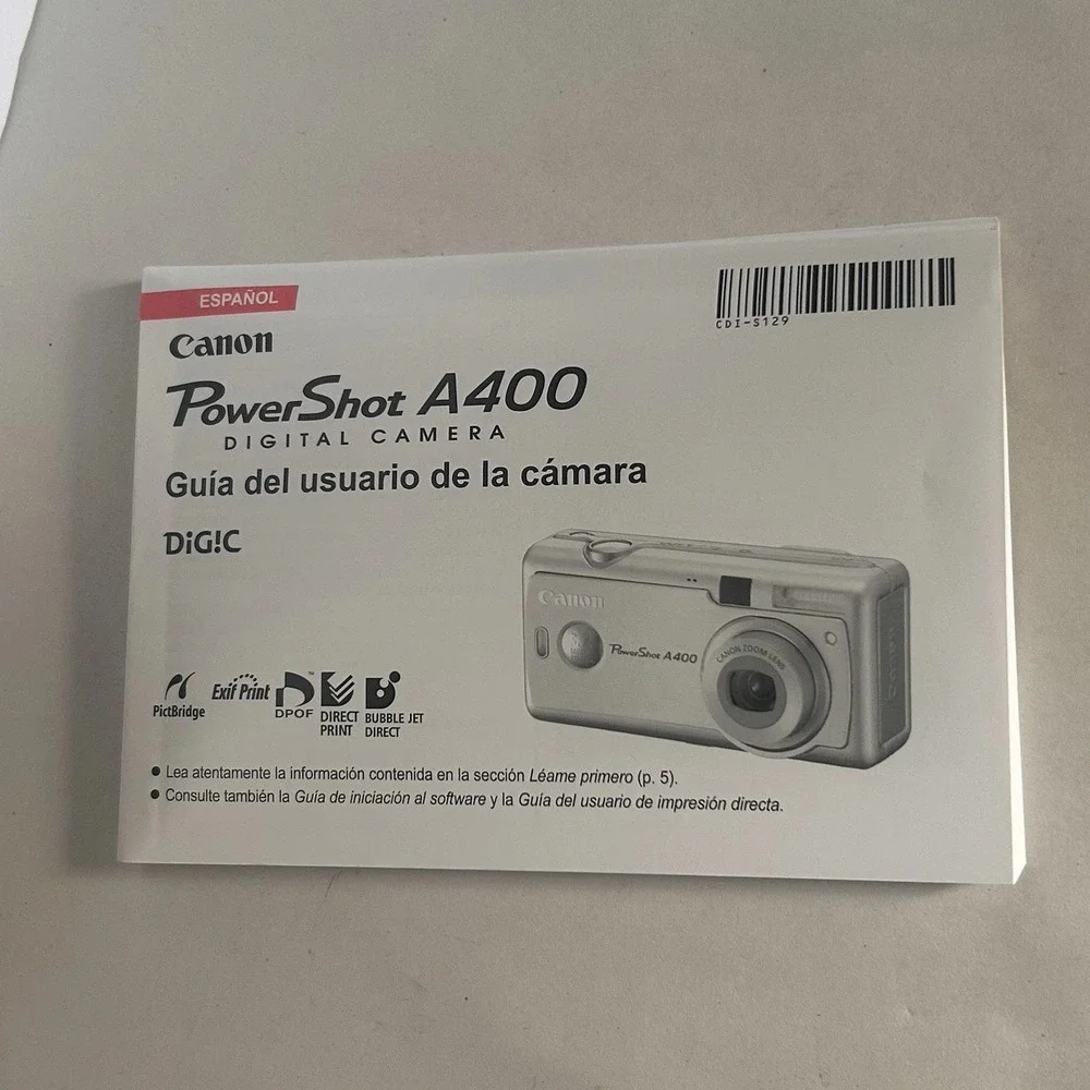 Canon PowerShot PC 1080 Digital Camera  Silver Tested  No USB w/Box ,Manual & SD